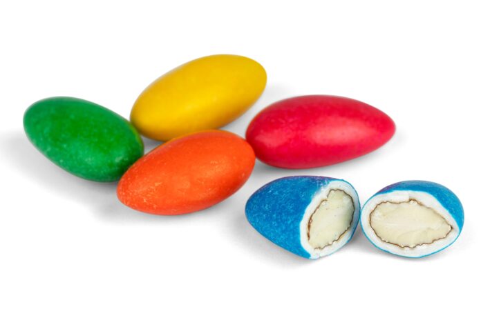 What makes Jordan almonds a popular choice for weddings and special occasions?