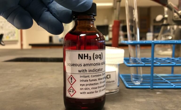 Ammonia Solution Ammonium Hydroxide Chemical Structure and Storage Tips