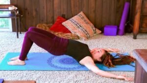 Restorative yoga for chronic pain featuring seven gentle, supported yoga poses for relaxation and pain management.
